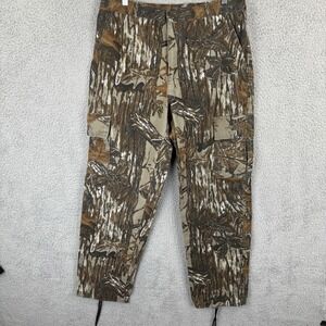 Vintage Realtree Camo Pants‎ Mens 36 (Fits 34x32) Cargo Hunting Made USA
